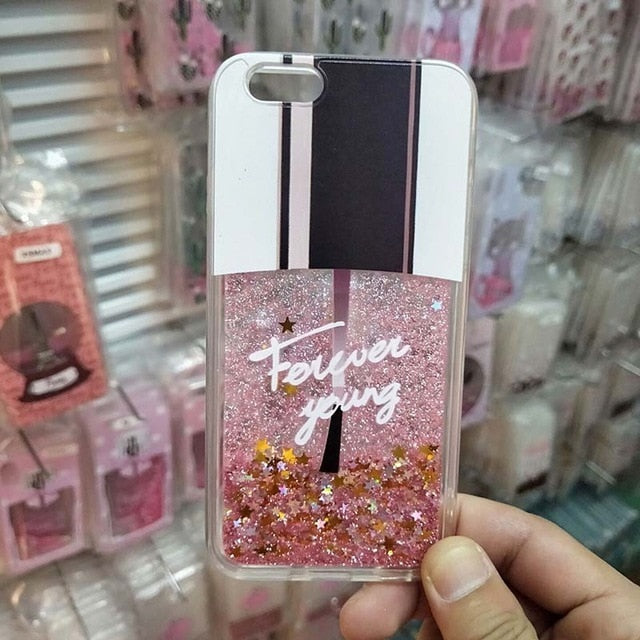 Love Heart Stars Glitter Stars Case For iPhone - Womenwares.com