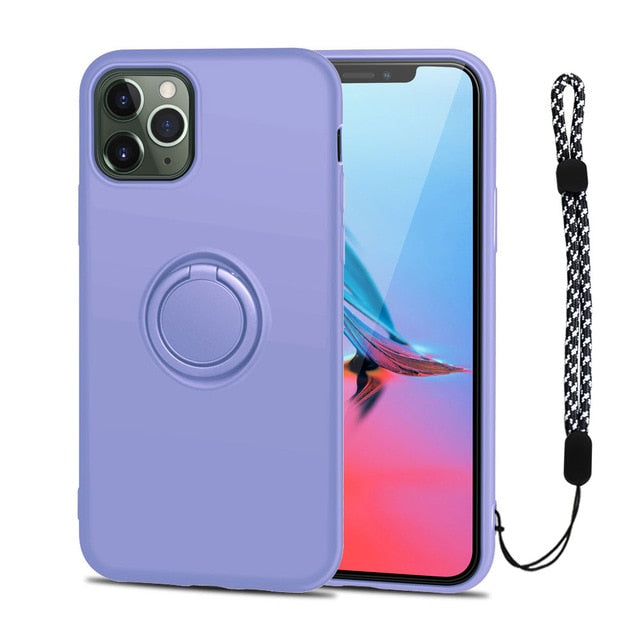 Silicone Ring Holder Shockproof Phone Cover - Womenwares.com