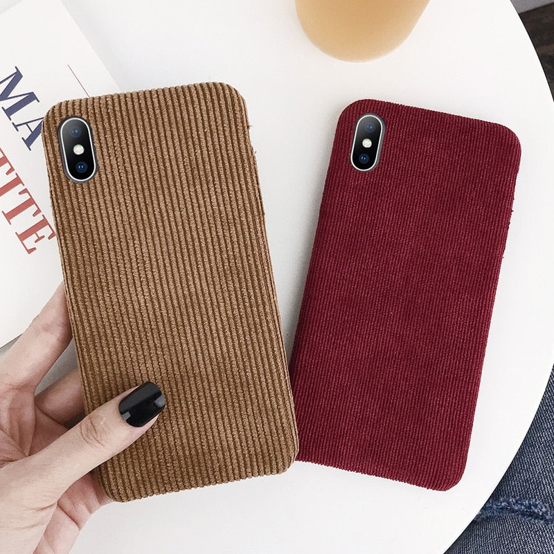 Corduroy Cloth Texture Phone Case - Womenwares.com
