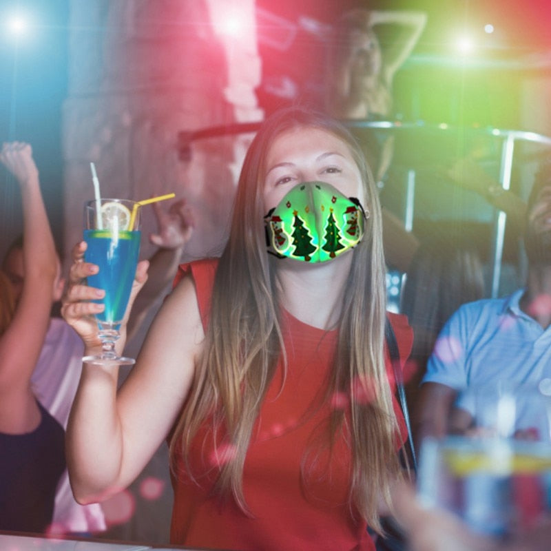 LED Light Optical Fiber Fabric Cool Mask - Womenwares.com