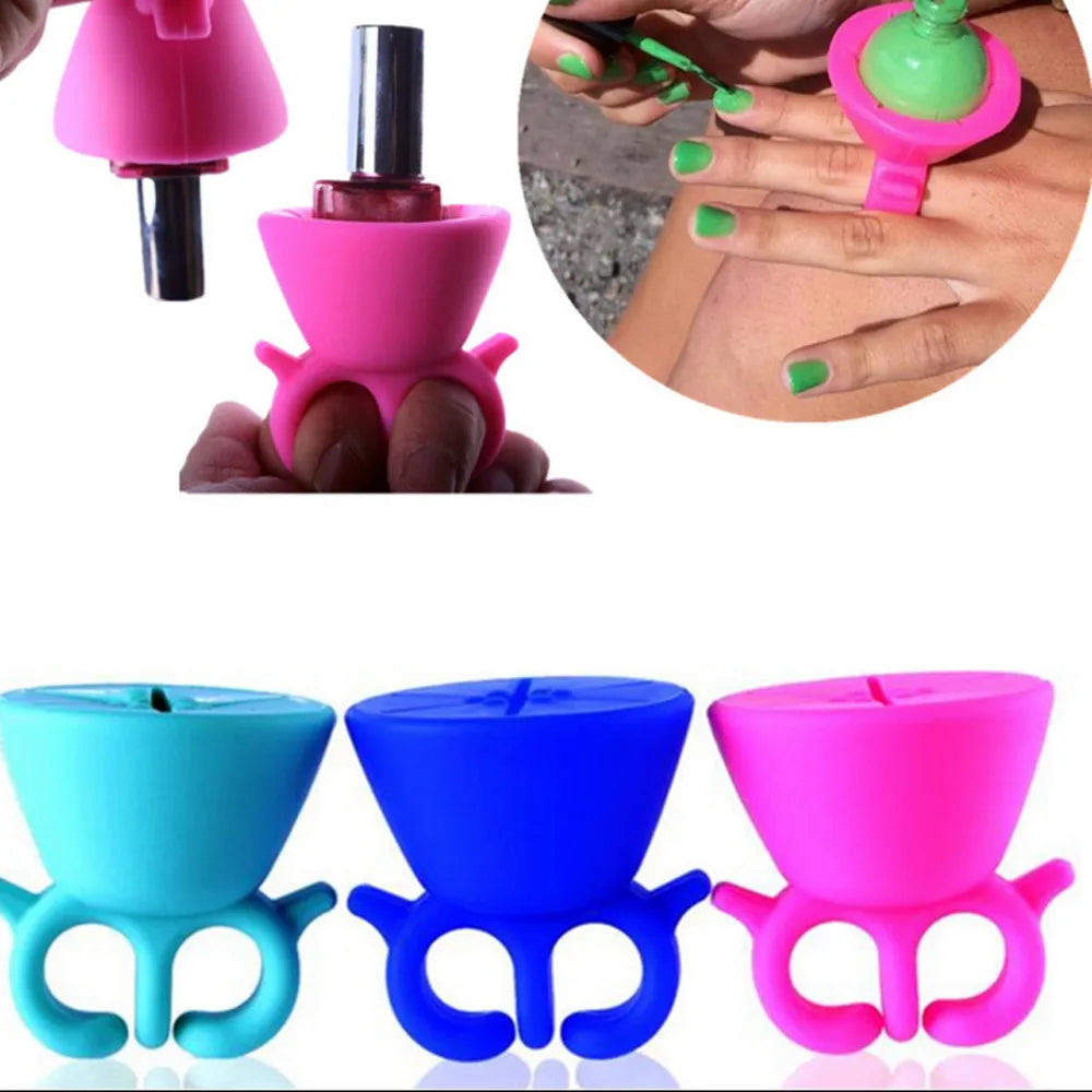 Nail polish holder ring - Womenwares