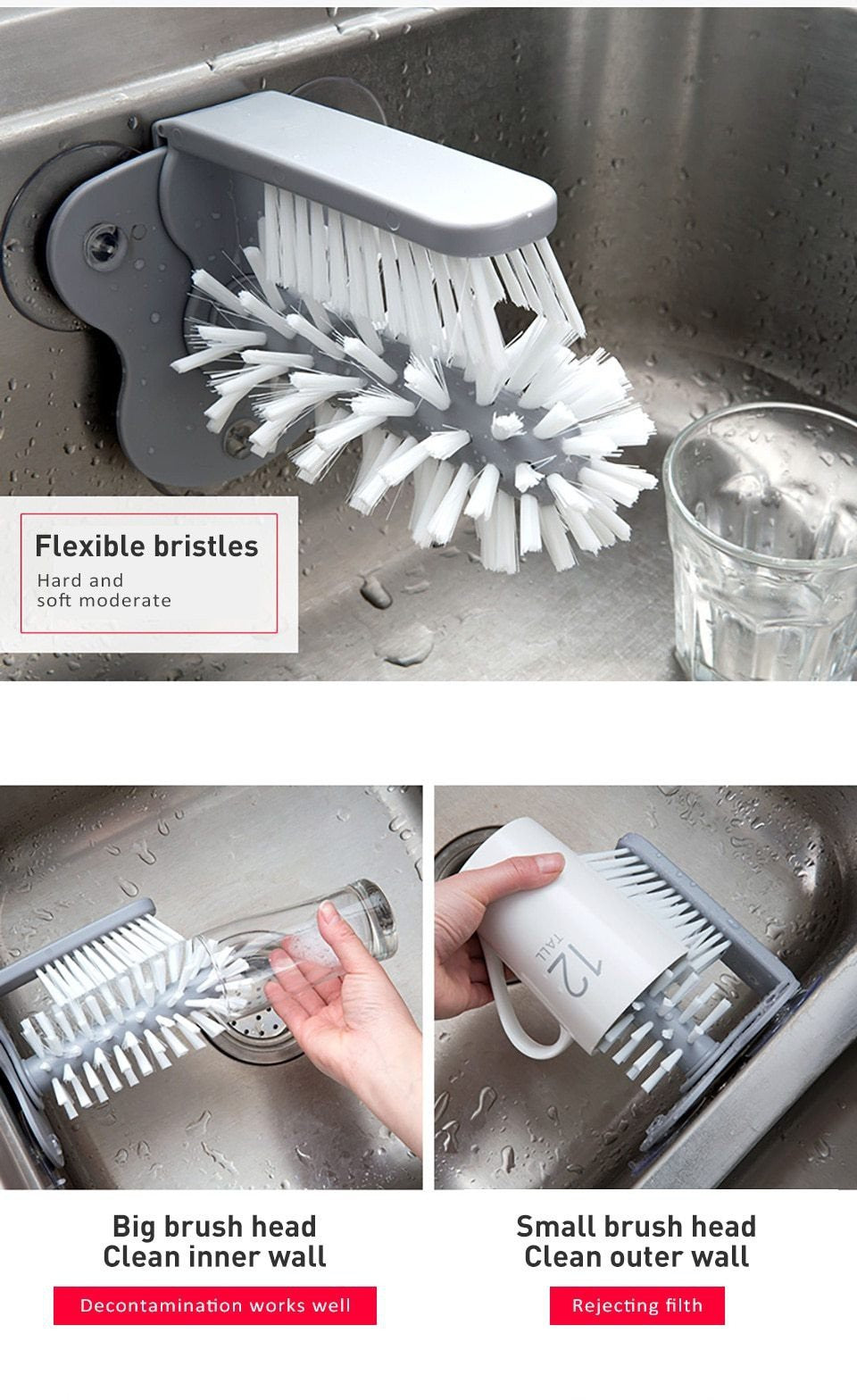 WINE GLASS AND CUP CLEANER - Womenwares