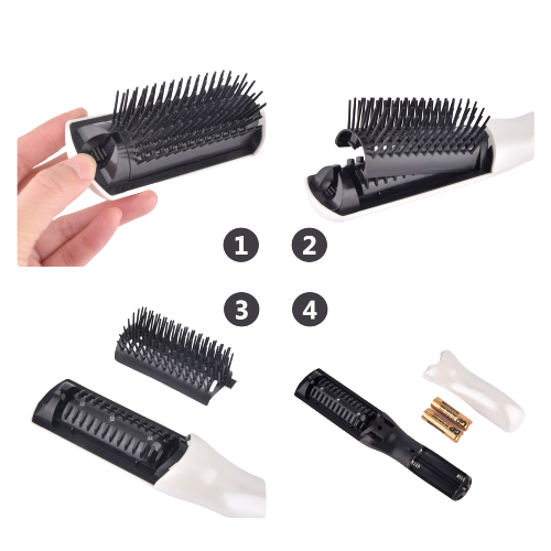Laser infrared anti hair loss hair growth regrowth treatment massage comb - Womenwares.com