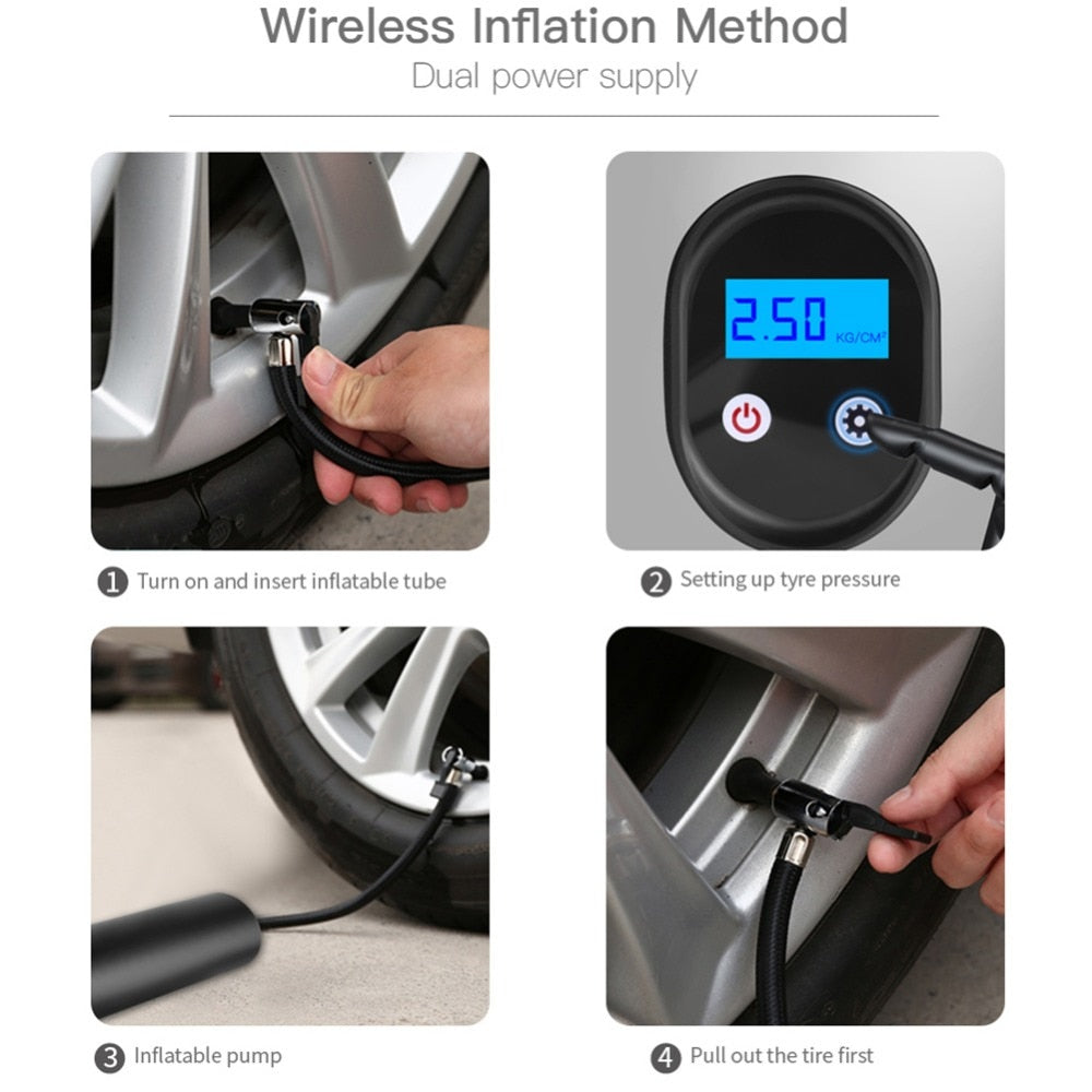 portable tire air compressor