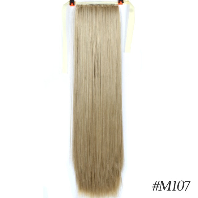 straight hair with extensions