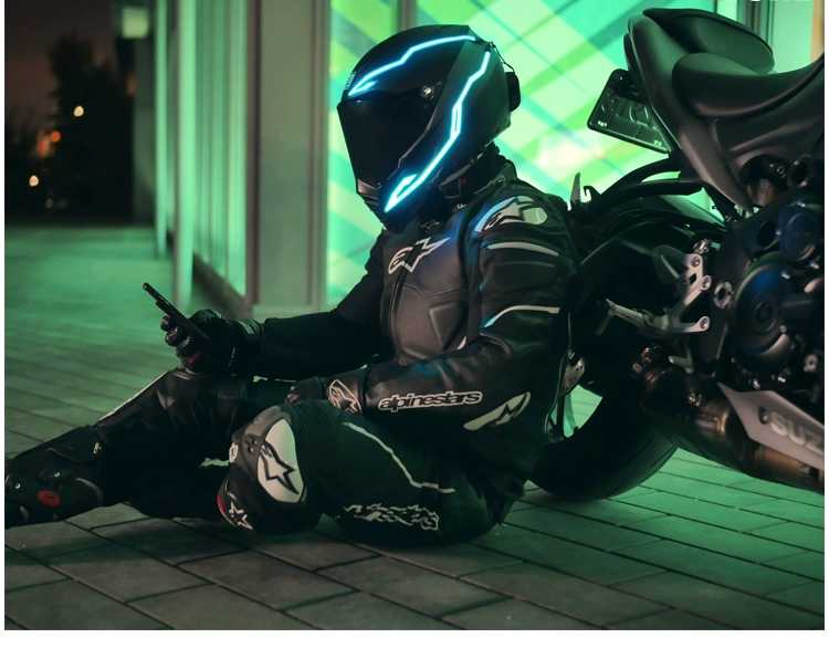 LED light Riding Signal Helmet - Womenwares.com