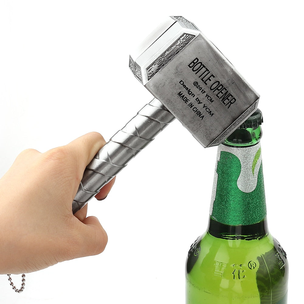 The Avengers Keychain Key Ring Thor Hammer Bottle Opener - Womenwares.com