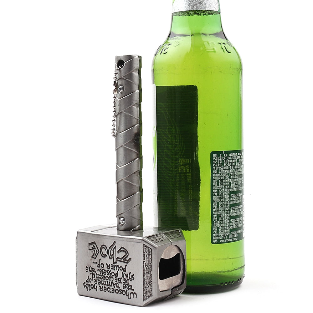 The Avengers Keychain Key Ring Thor Hammer Bottle Opener - Womenwares.com
