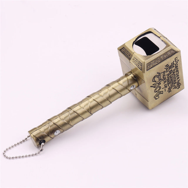 The Avengers Keychain Key Ring Thor Hammer Bottle Opener - Womenwares.com