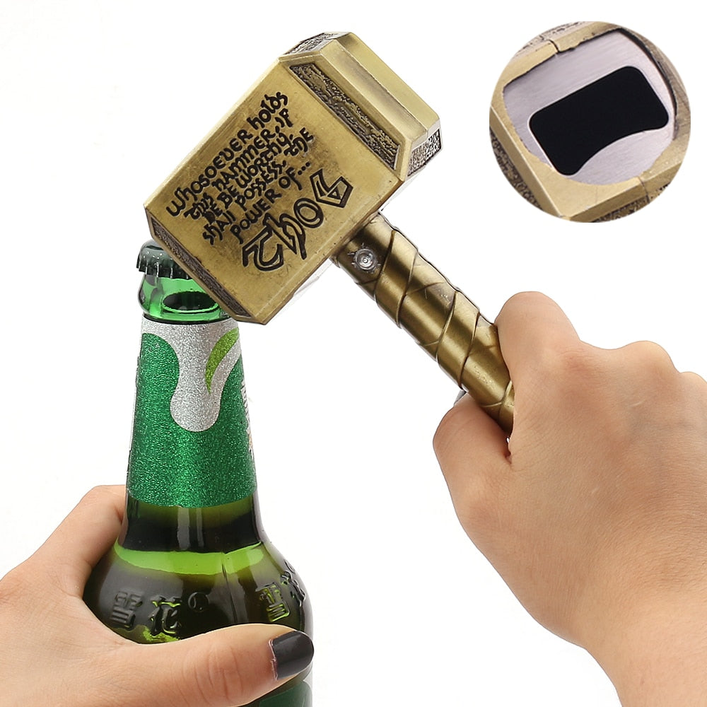 The Avengers Keychain Key Ring Thor Hammer Bottle Opener - Womenwares.com