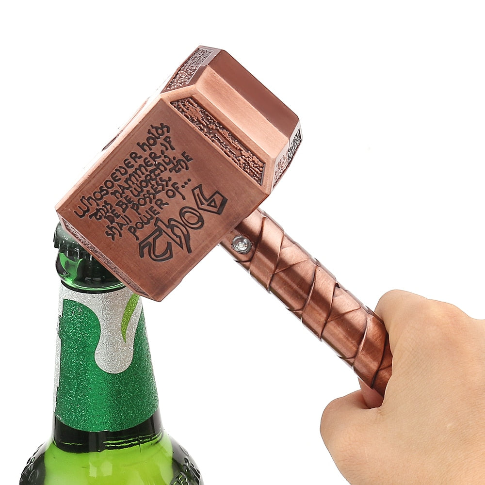 The Avengers Keychain Key Ring Thor Hammer Bottle Opener - Womenwares.com