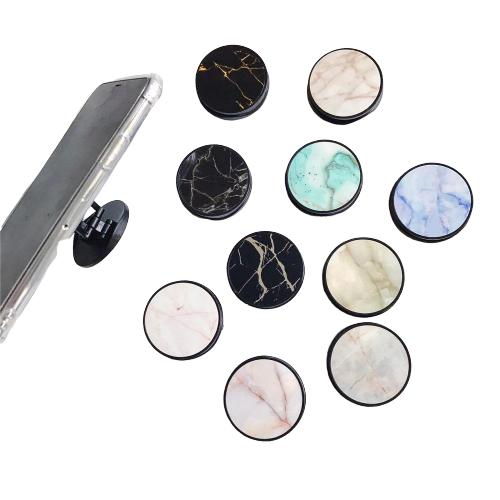 Glossy Marble Expanding Phone Stand Grip Finger Ring - Womenwares.com