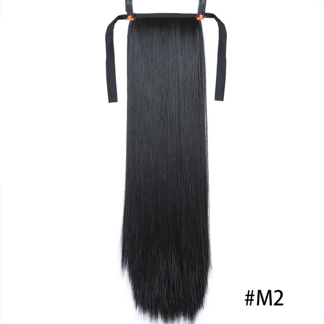 black straight hair extensions