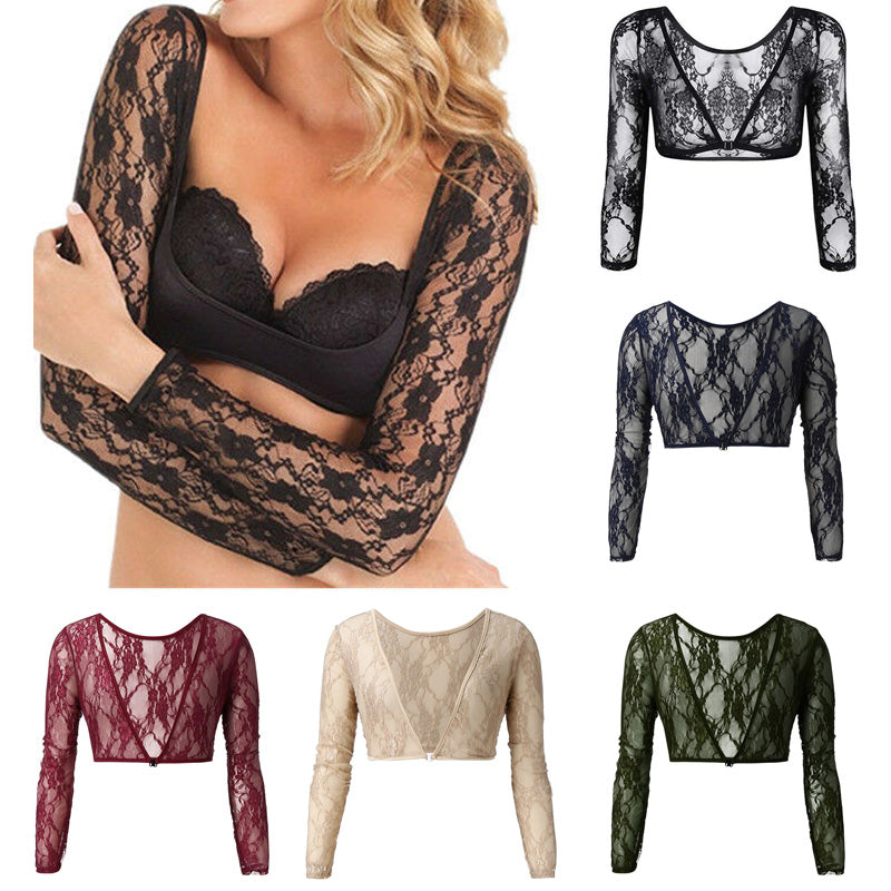 Slip-on Mesh Sleeves - Womenwares.com