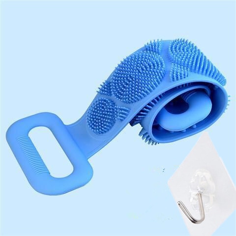 Silicone-Back-Scrubber-Exfoliating-Loofah-Bath-Shower-Towel-Spa-Skin-Body-Brush