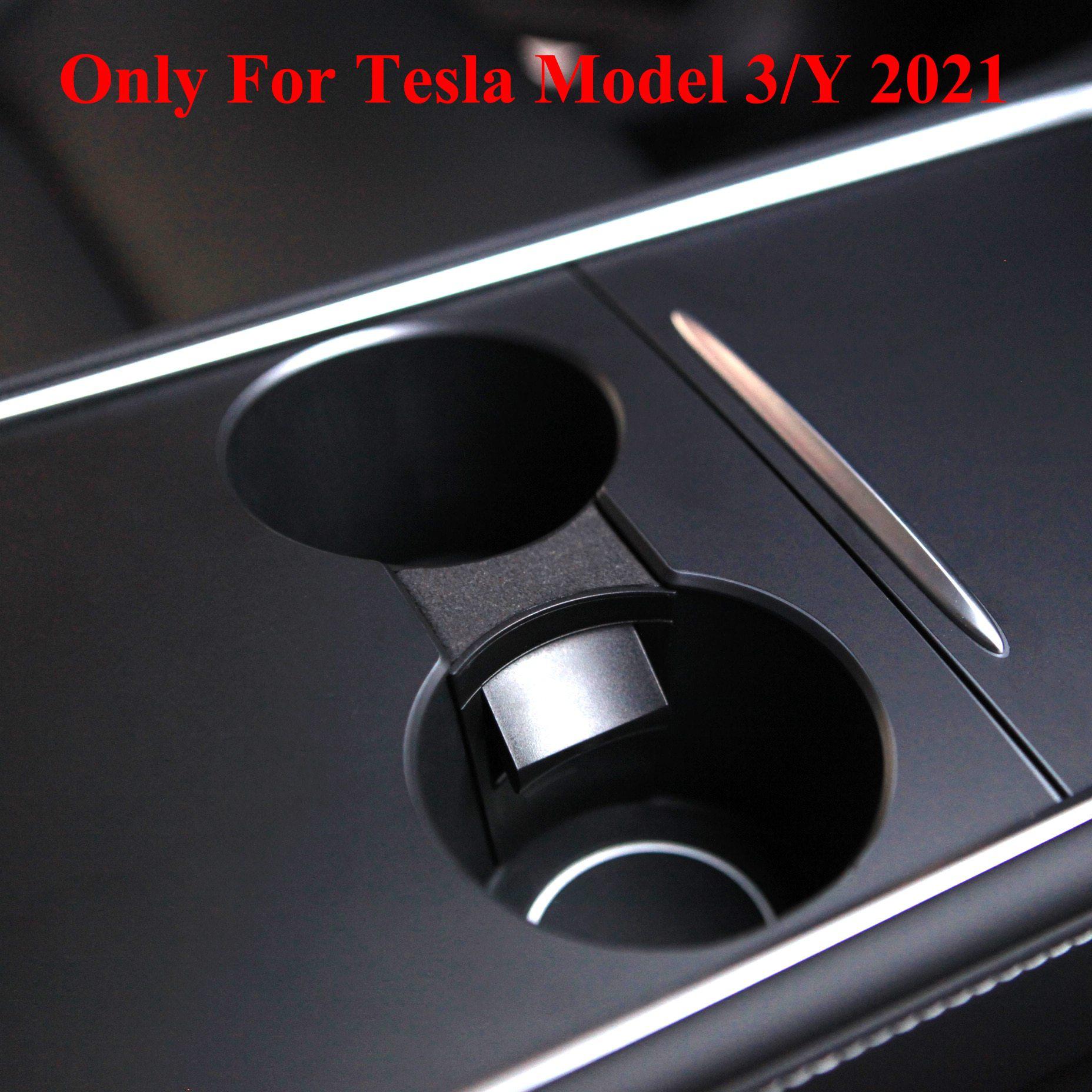 tesla back seat cup holder