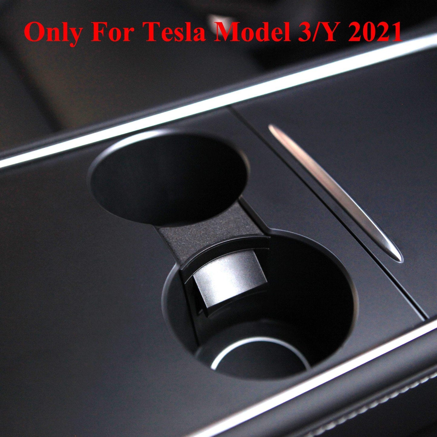 tesla back seat cup holder