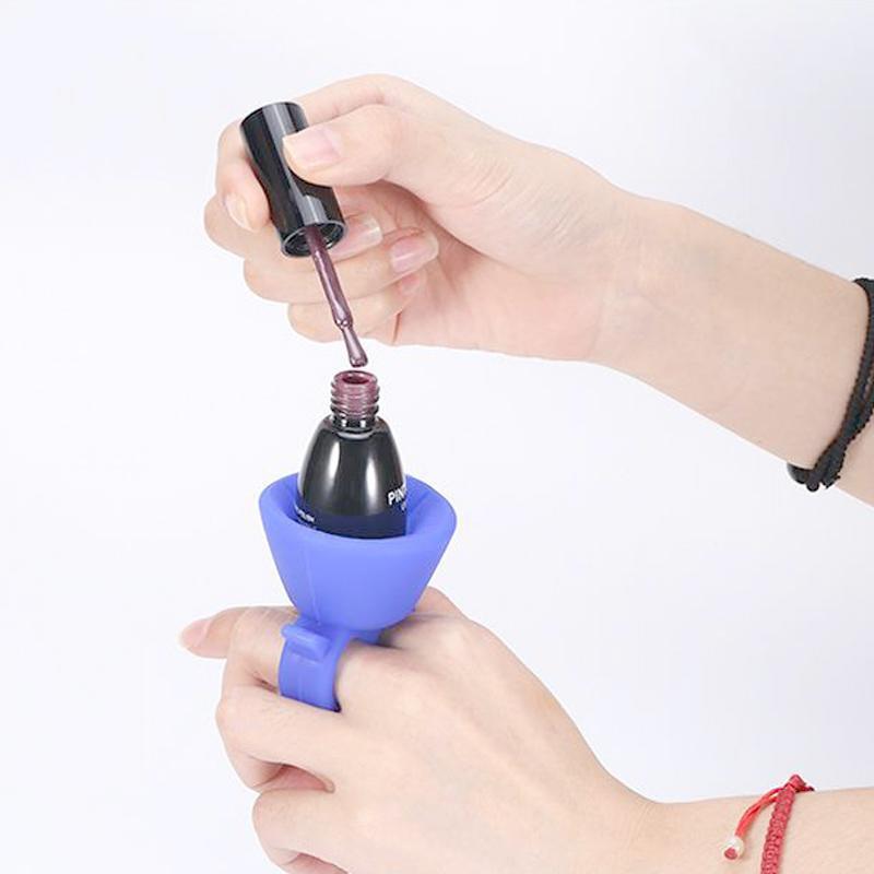 Nail polish holder ring - Womenwares